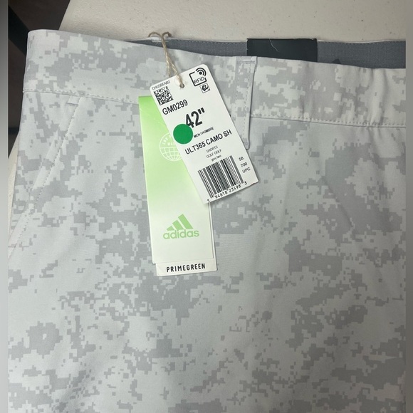 NWT Adidas 42W Ultimate 365 Camo Stretch Band PRIMEGREEN 8.5” Inseam Shorts - Picture 3 of 13
